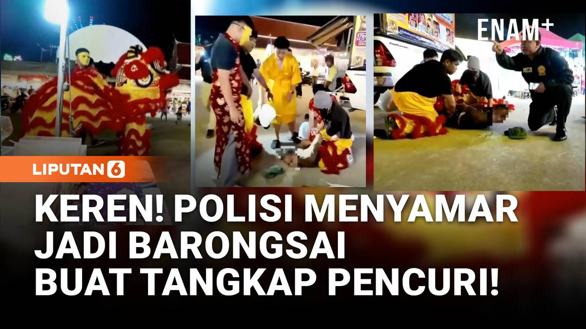 Polisi Thailand Menyamar Jadi Barongsai untuk Tangkap Pencuri