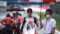 Andi Gilang jelang balapan Moto2 Austria, Minggu (16/8/2020). (Honda Team Asia)