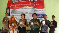 Kerja sama gerakan aksara Jawa di Sleman Yogyakarta (Liputan6.com / Switzy Sabandar)