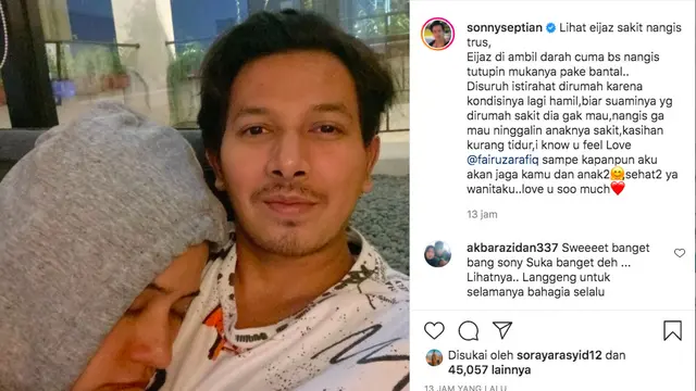 Sonny Septian Khawatirkan Kondisi Kehamilan Fairuz A Rafiq yang Kurang Tidur Gara-Gara Urus Anaknya Sakit
