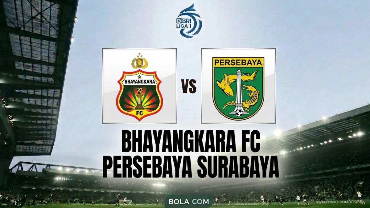 Link Live Streaming BRI Super League: Bhayangkara FC Vs Persebaya Surabaya