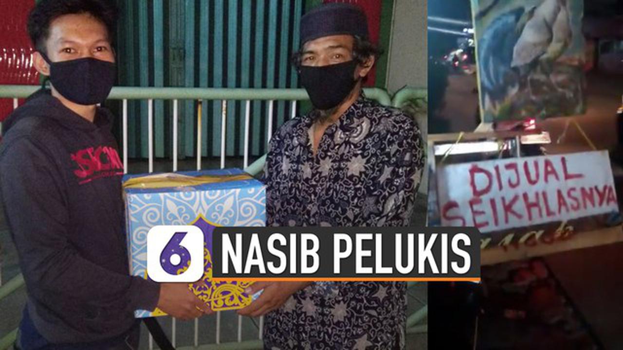 VIDEO: Viral Pelukis Jual Lukisan Seikhlasnya