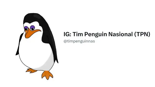 Gambar Penguin Lemas Diunggah Tim Penguin Nasional (TPN), Netizen dan Akun Anies Bubble Beri Dukungan untuk Ganjar-Pranowo (twitter.com/timpenguinnas)