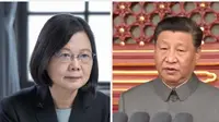 Presiden Taiwan Tsai Ing-wen dan Presiden China Xi Jinping. (dok: situs pemerintah Taiwan dan China)