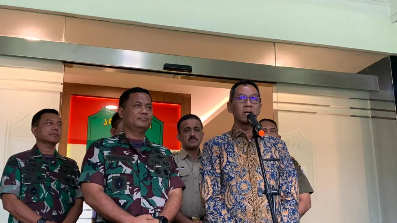 Pj Gubernur DKI Heru Budi Hartono Bertamu ke Markas Kodam Jaya, Cawang, Kramat Jati, Jakarta Timur