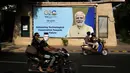 Pemerintah India telah memanfaatkan perannya sebagai tuan rumah KTT G20 tahun ini dan melakukan kampanye iklan yang menekankan pengaruh India yang terus meningkat di bawah Perdana Menteri Narendra Modi. (AP Photo/Manish Swarup)