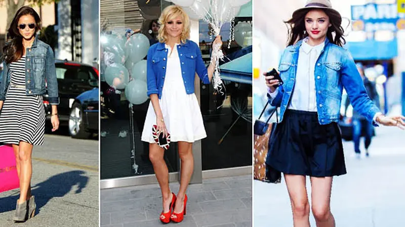 Jaket jeans deals dan dress