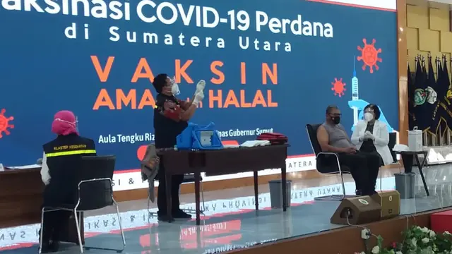 Vaksinasi Covid-19 di Sumut