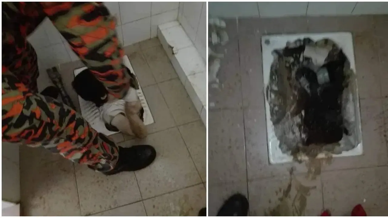 Terpeleset di WC Jongkok, Tubuh Wanita Ini Terperosok Lubang Sampai Sedalam Dada