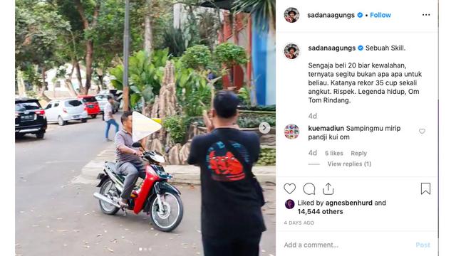 instagram @sadanaagungs