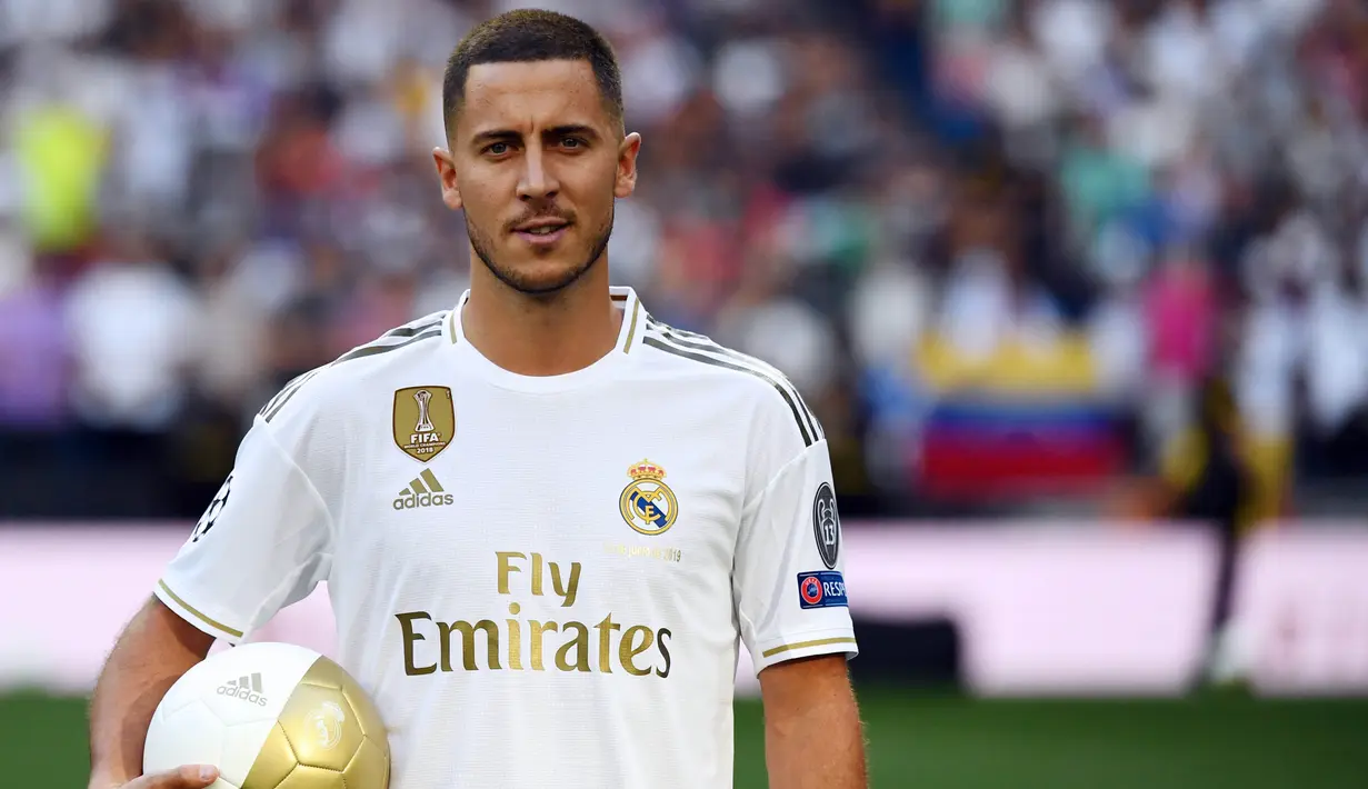 4. Eden Hazard (Real Madrid/Belgia) - Penyerang. (AFP/Gabriel Bouys)