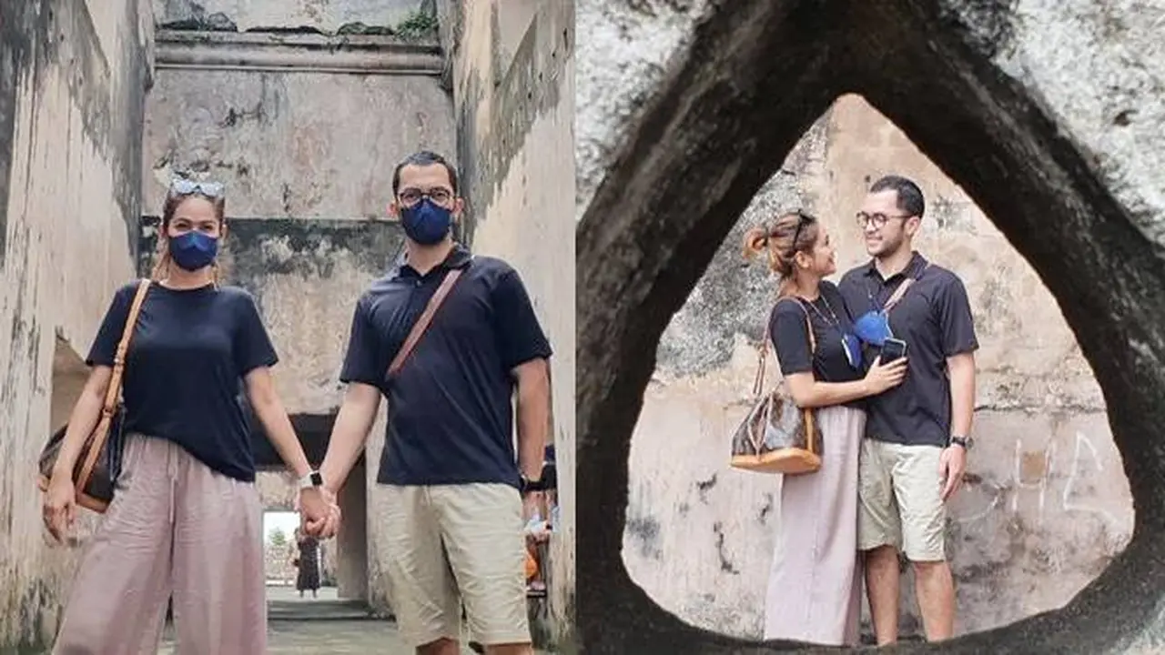 6 Potret Indah Indriana Bersama Suami Liburan ke Yogyakarta