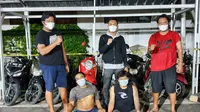 Dua Tersangka Spesialis Curanmor Di Tangkap Di Pelabuhan Merak. (Senin, 08/03/2021). (Dokumentasi Polres Cilegon).