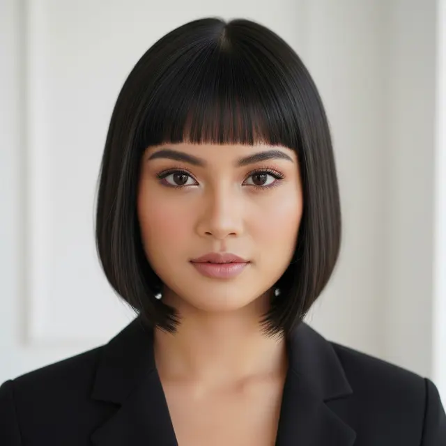 Model Rambut Wanita Pendek Berponi