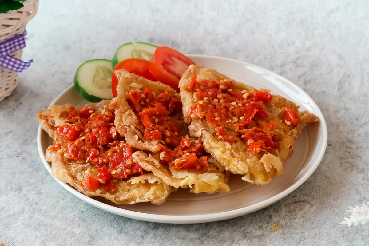 telur geprek