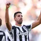 Sami Khedira turut menyumbang gol saat Juventus membantai Sassuolo (MARCO BERTORELLO / AFP)