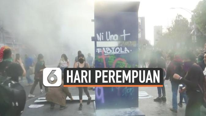 Video Ricuh Peringatan Hari Perempuan Sedunia News Liputan6 Com