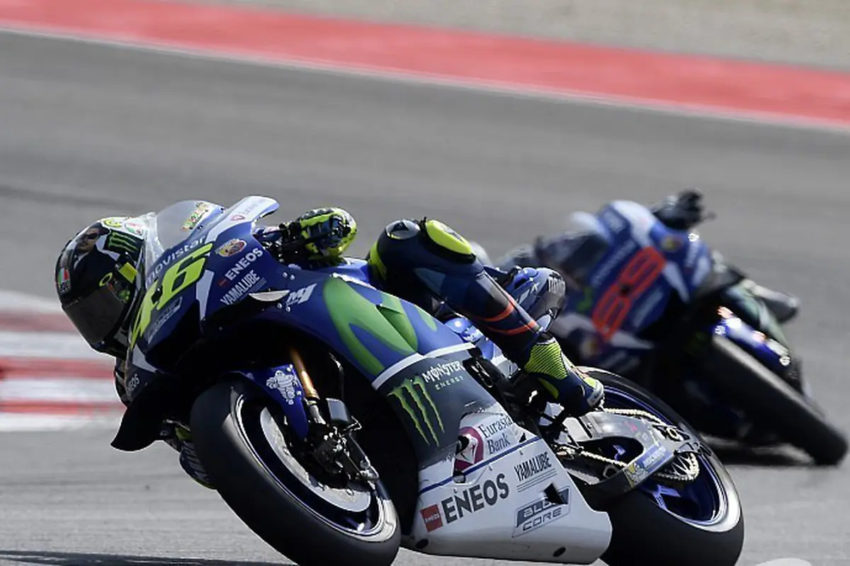 Valentino Rossi dan Jorge Lorenzo