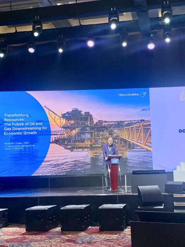 CEO Medco Energi, Roberto Lorato memuji perkembangan hilirisasi pada sektor energi Indonesia yang menghadirkan peluang ekonomi.