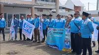 Buruh Tangerang Geruduk Pusat Pemerintahan Provinsi Banten, Ini Tuntutannya