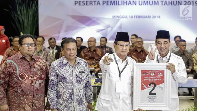 Ingat, Ini Daftar Nomor Urut 14 Parpol Peserta Pemilu 2019