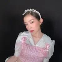 Inspirasi Outfit Valentine Pink ala Irene Red Velvet. [@renebaebae]