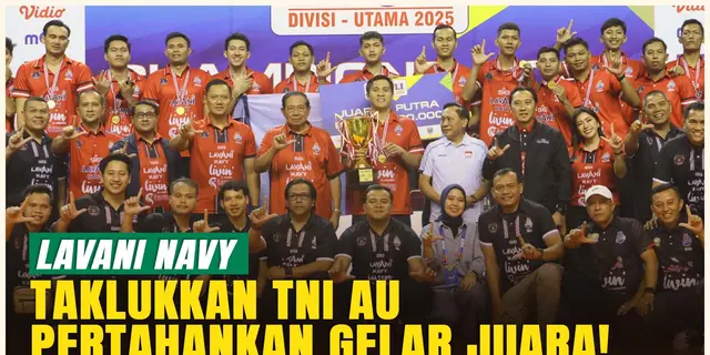 Mental Juara! LavAni Navy Pertahankan Gelar Juara, Libas TNI AU!