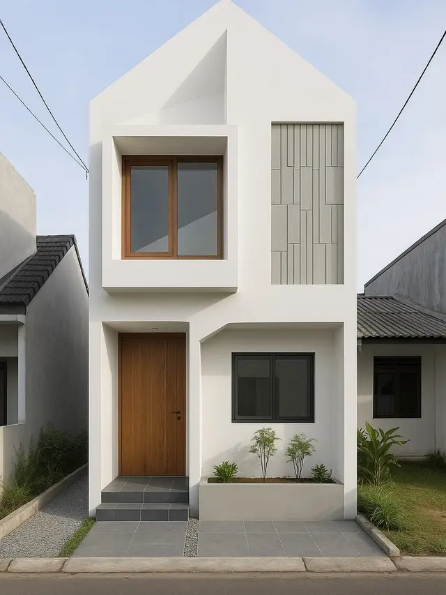 Desain Rumah Mungil 2 Lantai di Lahan Sempit