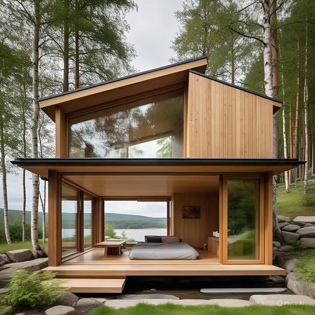 Rumah Minimalis dengan Dua Pintu
