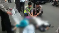 Sejoli Tewas Berpelukan Akibat Terlindas Truk di Bintaro