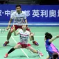 Ganda campuran Indonesia Praveen Jordan / Debby Susanto menyingkirkan pasangan Korea,  Choi Solgyu/Chae Yoo Jung, pada babak kedua Badminton Asia Championships 2017 di Wuhan Sports Center Gynasium, Kamis (27/4/2017) pagi WIB. (Humas PP PBSI)