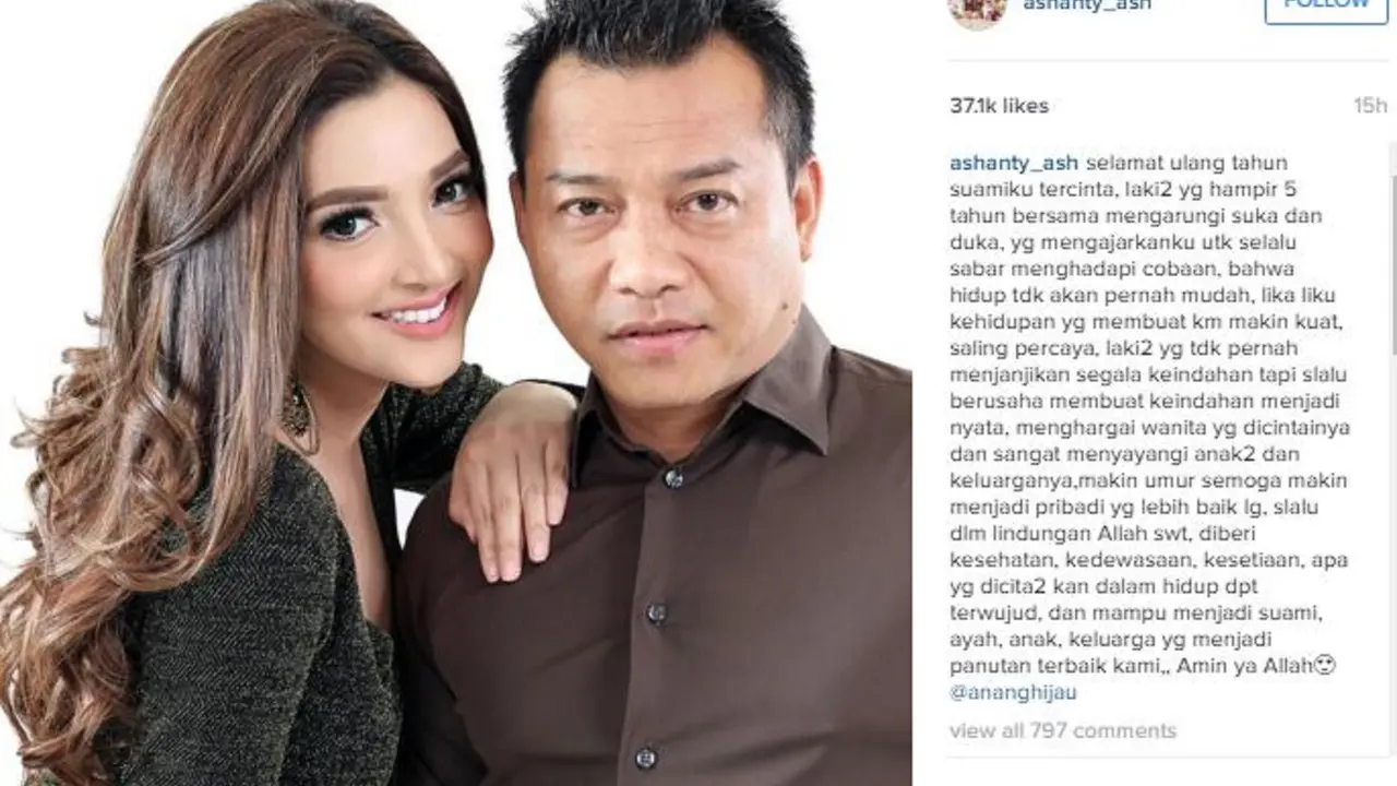 Anang Hermansyah dan Ashanty
