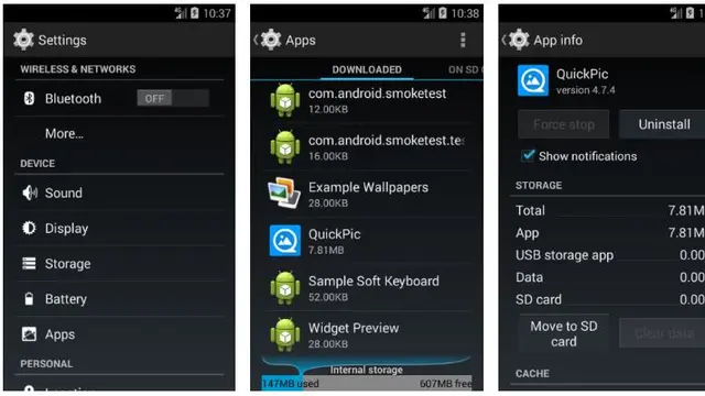 Android 4.x dan Sebelumnya