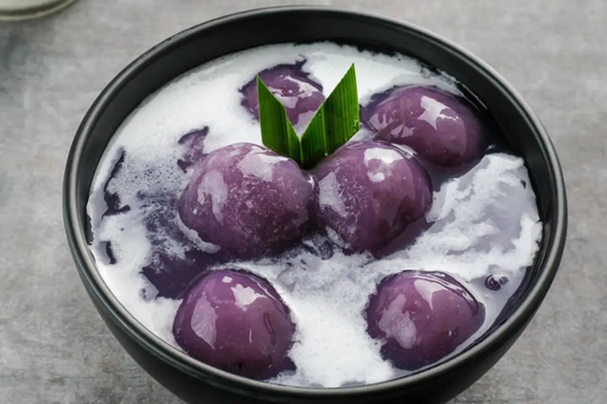 bubur sumsum candil ubi ungu