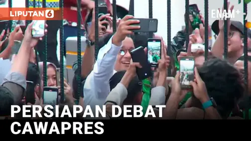 VIDEO: Anies Baswedan dan Cak Imin Tiba Pertama Dilokasi Debat Cawapres