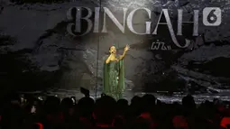 Konser Bingah menjadi perayaan 10 tahun perjalanan Yura Yunita di industri musik tanah air. (Liputan6.com/Angga Yuniar)