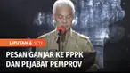 Gubernur Jawa Tengah, Ganjar Pranowo melantik sekitar 4.500 pegawai pemerintah dengan perjanjian kerja atau PPPK Guru dan 14.500 pejabat fungsional ASN di lingkungan Pemprov. Ganjar berharap para pegawai yang baru dilantik menjaga integritas dan tida...