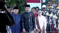 Potret keluarga Jokowi saat menghadiri pelantikan Prabowo-Gibran. (sumber: YouTube/Sekretariat Presiden)