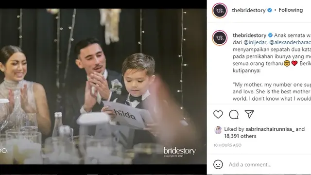 Jessica Iskandar - Vincent Verhaag - El Barack (Foto: Instagram/@thebridestory)