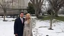Sementara itu, Tiffany Trump memilih kenakan busana dari desainer Lebanan, Zuhair Murad [@tiffanytrump]