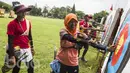 Para pepanah mengikuti pemusatan latihan nasional jelang SEA Games 2017 di Cibubur, Jakarta Timur, Rabu (26/4/2017). (Bola.com/Vitalis Yogi Trisna) 