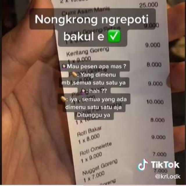 Pria Pesan Semua Menu di Restoran, Harus Bayar Berapa?
