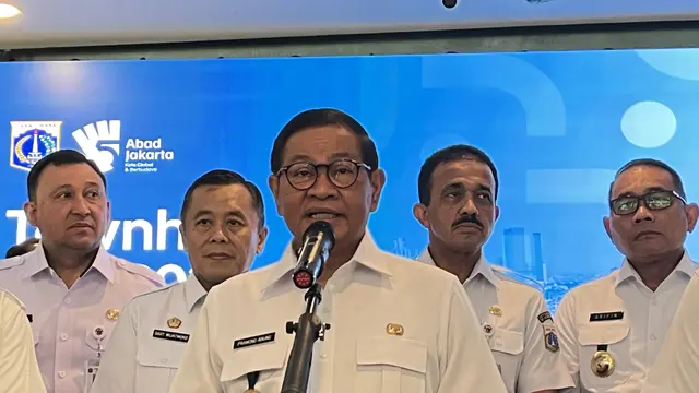 Gubernur DKI Jakarta Pramono Anung di Taman Ismail Marzuki (TIM), Jakarta Pusat, Rabu (15/4/2026). (Liputan6.com/Winda Nelfira)
