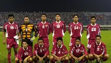 Anang Ma'ruf (bawah kanan) kala memperkuat timnas di Piala Asia 2000 Lebanon (AFP)