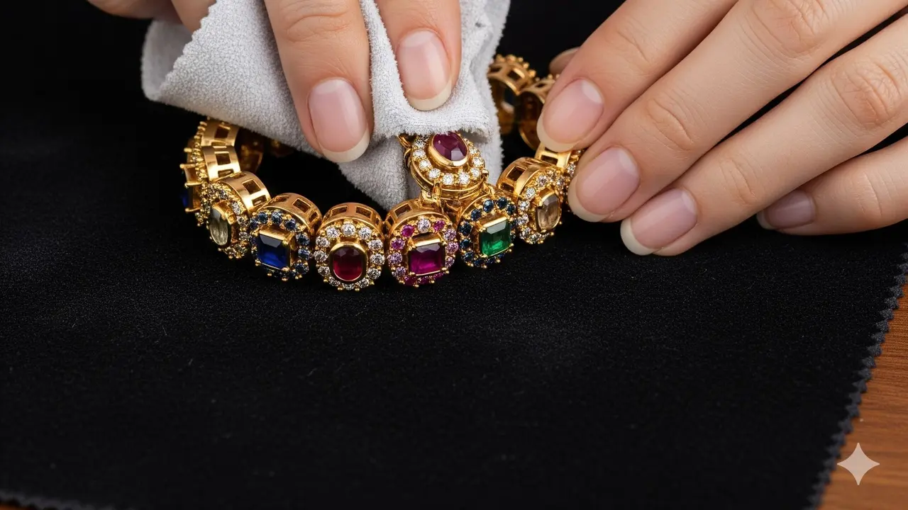 Cara Merawat Gelang Emas 24K dengan Batu Permata