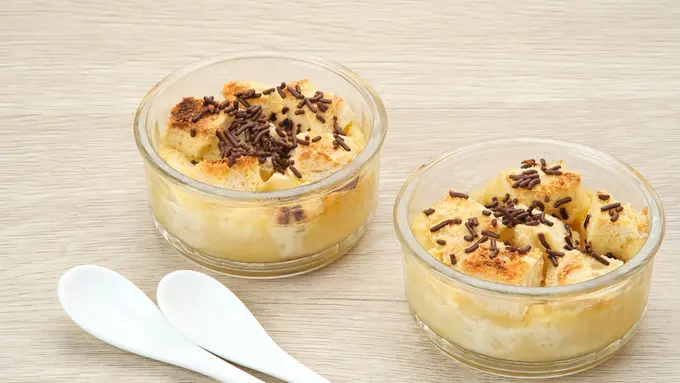 puding roti tawar