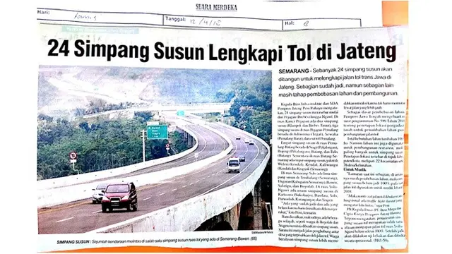 Contoh Kliping (sumber: dpubinmarcipka.jatengprov.go.id)