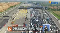 Jelang mudik Lebaran 2019, Gerbang Tol Cikarut dihentikan dan dialihkan demi mengurai kemacetan.