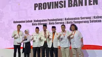 PKS resmi mengusung duet Riza Patria dan Marshel Widianto di Pilkada Tangsel 2024. (Liputan6.com/Pramita Tristiawati)