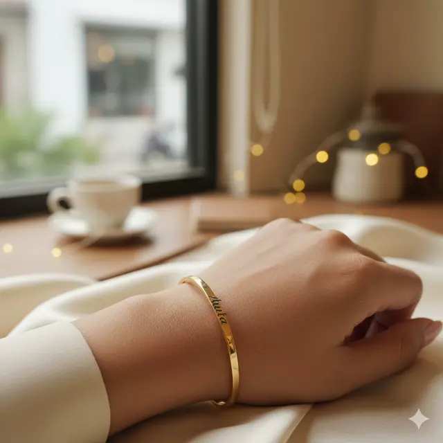 Gelang emas bangle (Foto: Gemini AI)